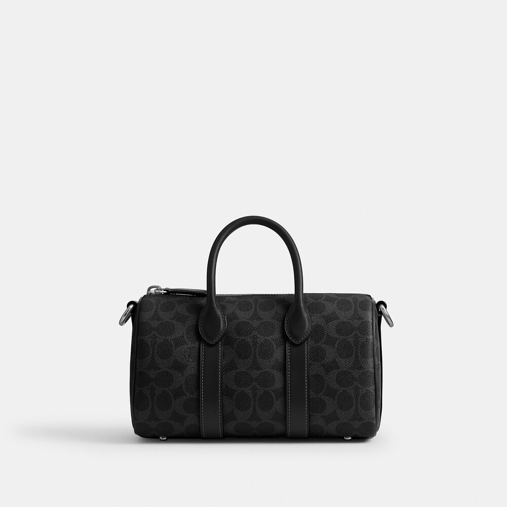 Coach Compass Bag 25 In Signature Canvas